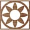 Ekena Millwork Blume Wood Fretwork Pierced Ceiling Medallion, Walnut, 18"OD x 6 1/4"ID x 1/4"T CMWP18X18X0250BLWA - alternate 4